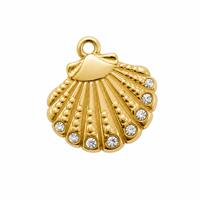 Closed Zircon Shell Charm