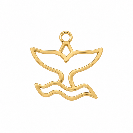 Flat Whale Tail Charm