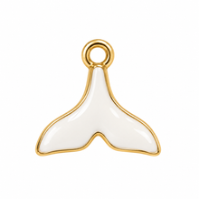 White Enamel Whale Tail