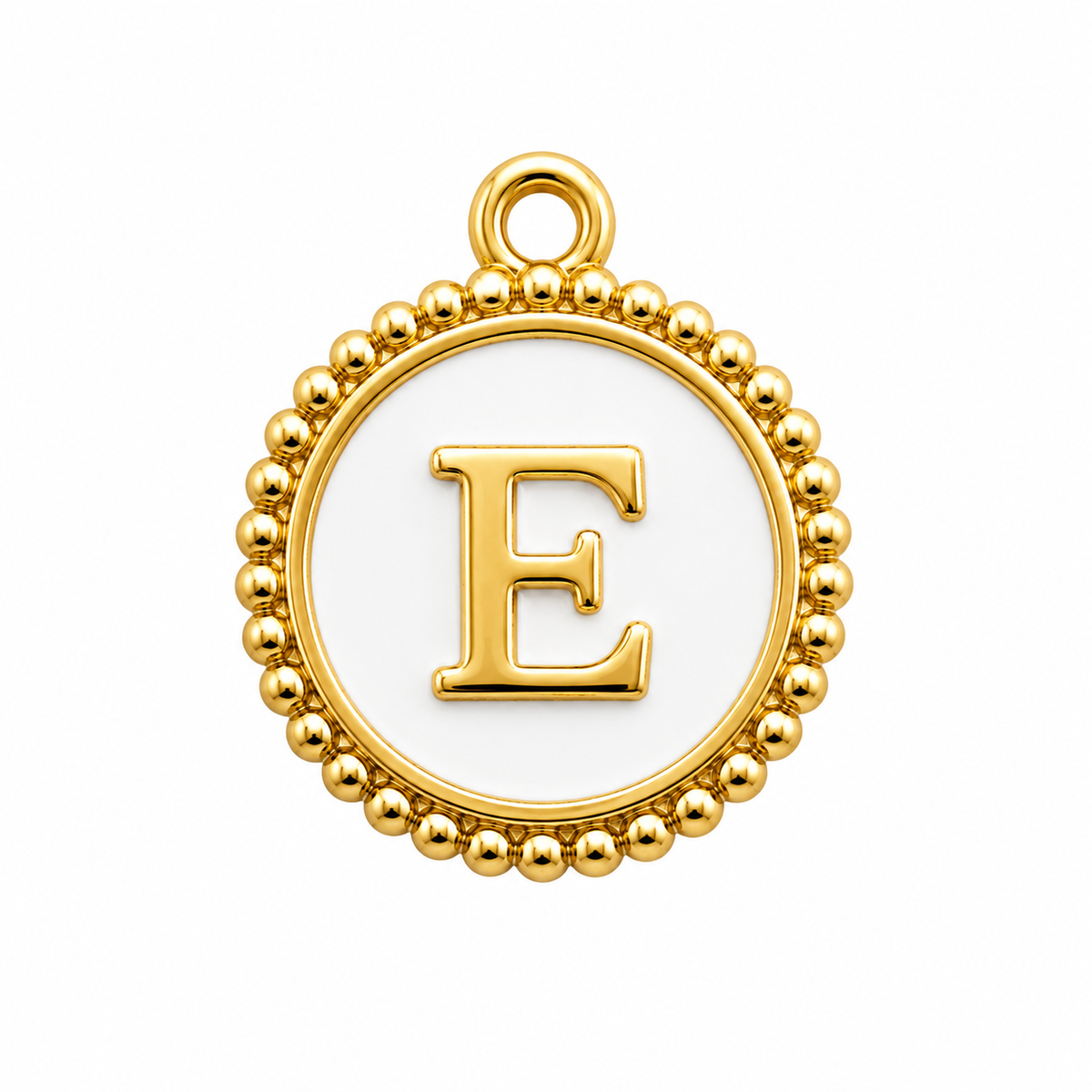 White Letter Charm