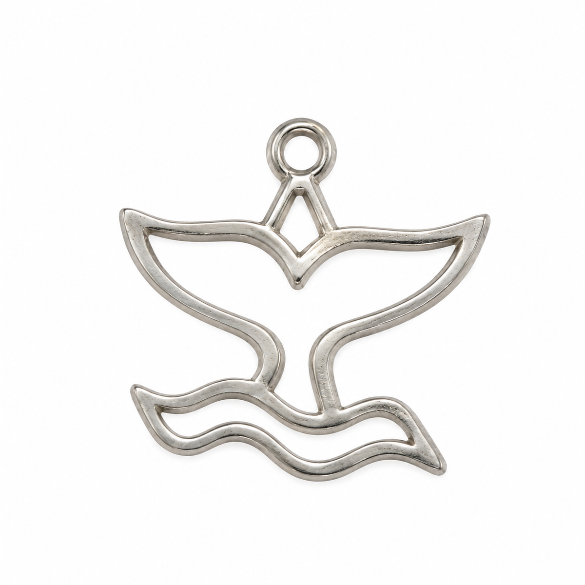 Flat Whale Tail Charm