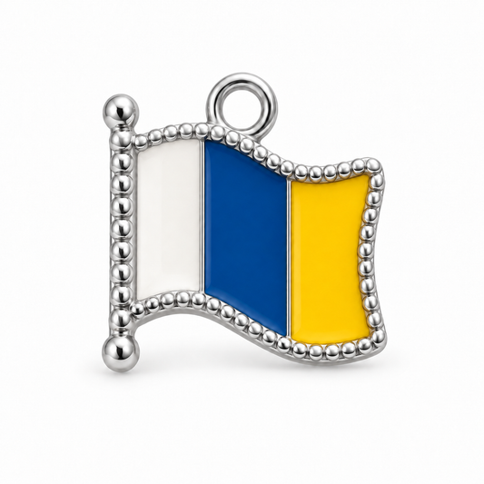 La Bandera De Canarias Charm