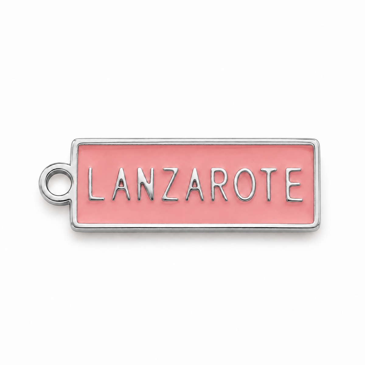 Lanzarote Pink Enamel Charm