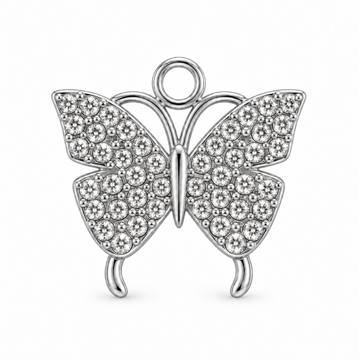 Zircon Butterfly Charm