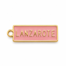 Lanzarote Pink Enamel Charm